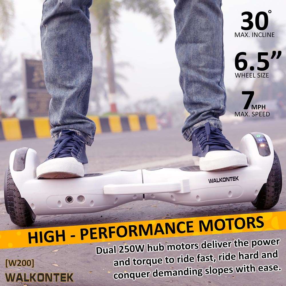 Unicycle Electric Scooter Hoverboard 6.5 Inch Tyre For Kids With Bluetooth  Music
